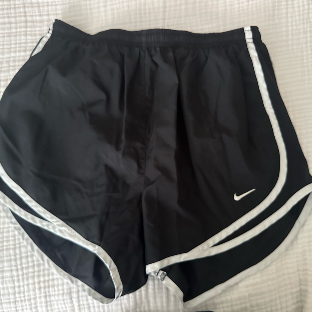 Nike Black Running Shorts with White Trim